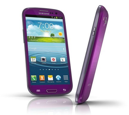 Фиолетовый Samsung Galaxy S3 официально в продаже